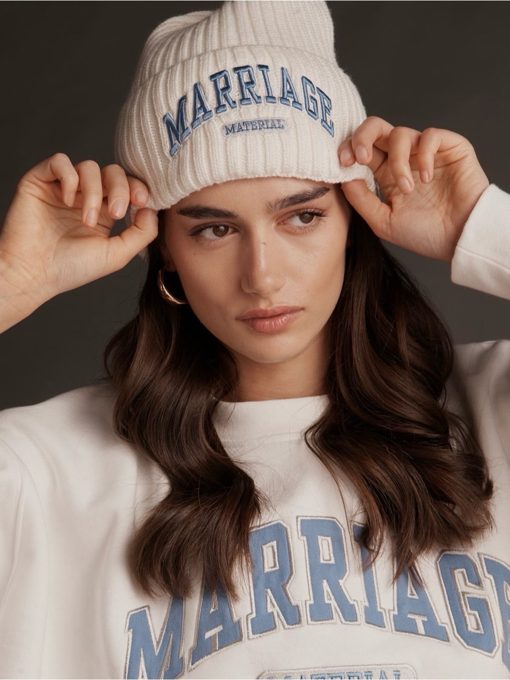 Anthropologie BRIDEMERCH Marriage Material Beanie